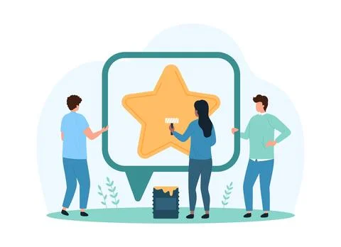 Customer feedback, message, comment of users assessment and opinion about Illustrazione stock