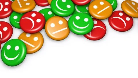 Customer Feedback Quality Survey Buttons Stock Illustration