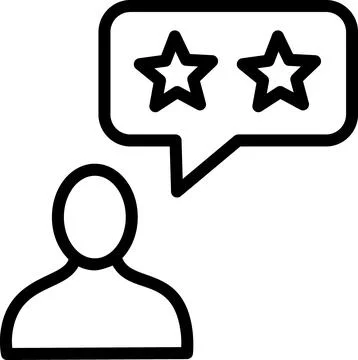 Customer feedback review rating system icon Stock Illustration
