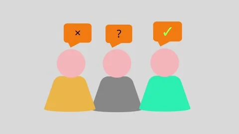 Customer Feedback Survey Rating Concept with User Review Icons Animation Stock Footage 336653438
