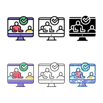 Customer forms of crowdsoursing service color icon vector Stock Illustration