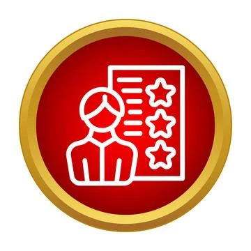 Customer giving feedback for rating and satisfaction Ilustração Stock