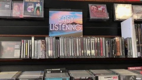 Customer Hand Goes Through Easy Listening Music CD On Shelf At Store IMG 4610 Stock Footage 95095801