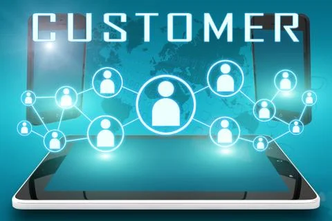 Customer Illustrazione stock