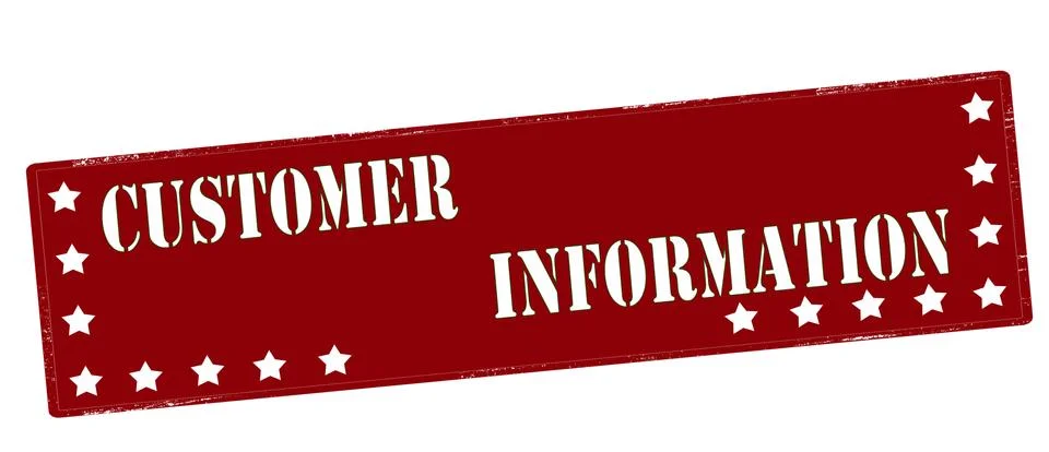 Customer information Ilustración de archivo