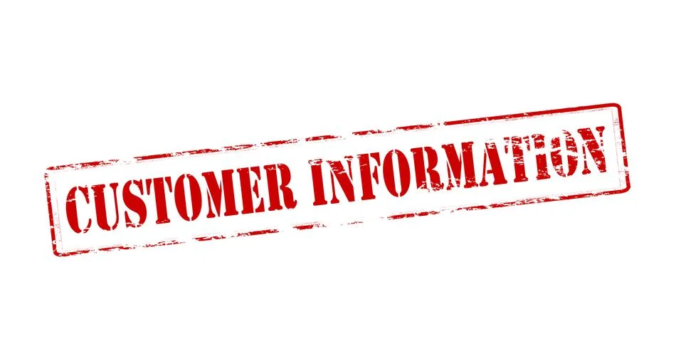 Customer information Stock Illustration
