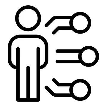 Customer integrity icon outline vector. Core mission Stock Illustration