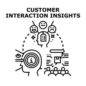 Customer interaction insights vector concept Stock Illustration