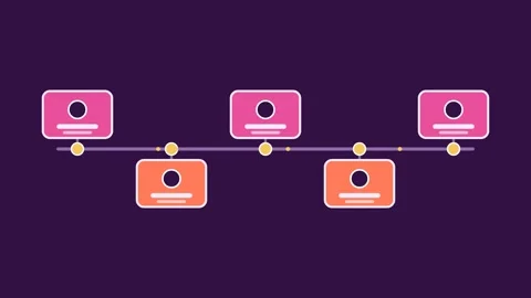 Customer Journey Animated Business Data Motion Graphic Stock Footage 341867387