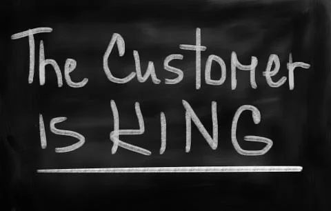 The Customer Is King Concept Illustrazione stock