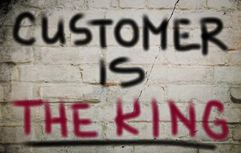 Customer Is The King Concept Illustrazione stock