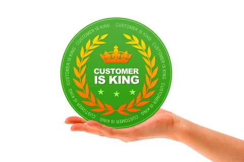 Customer is king 스톡 일러스트