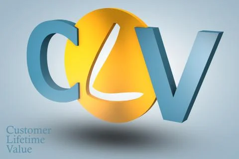 Customer lifetime value Stock Illustration