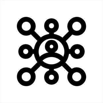 Customer line icon vector illustration isolated on white background Stock Illustration