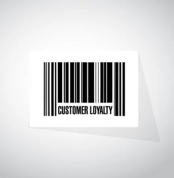 Customer loyalty barcode sign concept Stock-Illustration