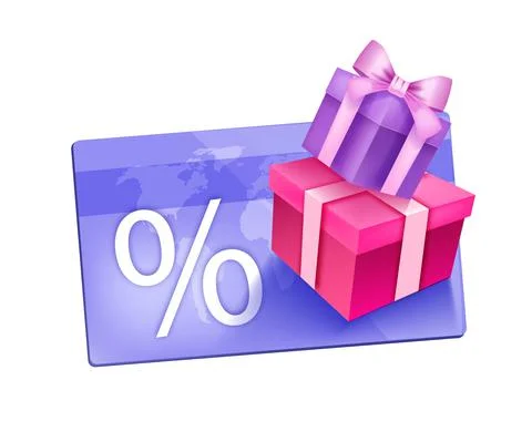 Customer loyalty gift program vector illustration, VIP reward bonus card Stock Illustration