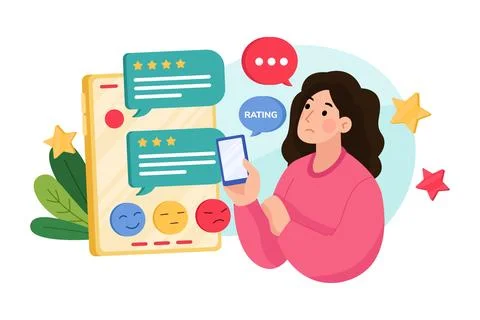 Customer Loyalty Illustration concept. Flat illustration isolated on white ba Stock Illustration
