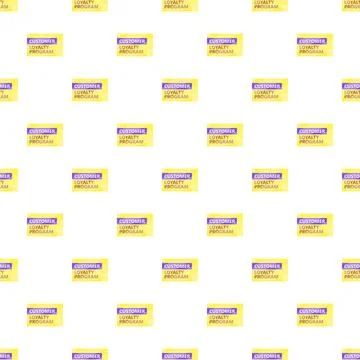 Customer loyalty program card repeating pattern background Ilustración de archivo