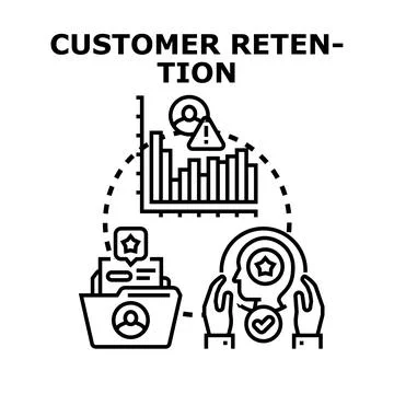 Customer loyalty program managing data analytics Illustration