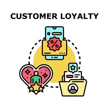 Customer loyalty program marketing strategy concept イラスト素材