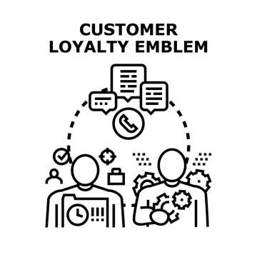 Customer loyalty program providing consistent client experience Stock Illustration