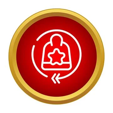 Customer loyalty program receiving star rewards concept Stock Illustration