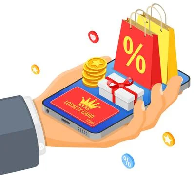 Customer Loyalty Programs Banner 스톡 일러스트