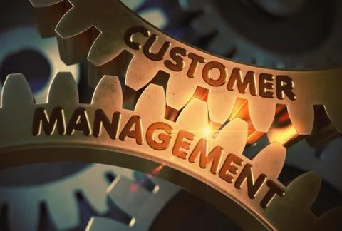 Customer Management. 3D Stock Illustration