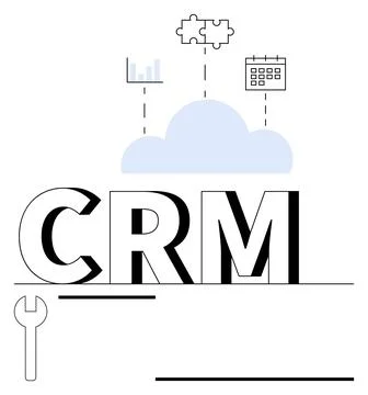Customer management, business analytics, cloud services, productivity tools,  스톡 일러스트