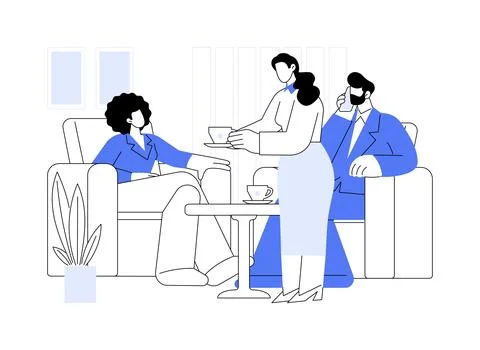 Customer-oriented company abstract concept vector illustration. Stock Illustration