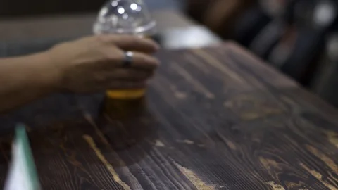 Customer paying with NFC technology by smartphone contactless Stock Footage 116523704