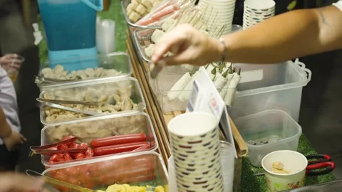 Customer Paying for Street Snacks Cebu, Philippines - May 31, 2026 Stock Footage 336067666