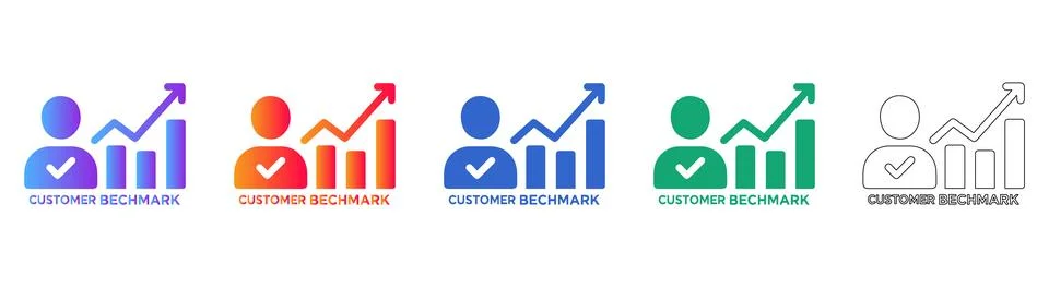 Customer Performance Benchmark Indicators Stock Illustration