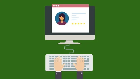 Customer profile analysis animation concept Stock Footage 178446303