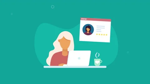 Customer profile analysis animation concept Stock Footage 178451831