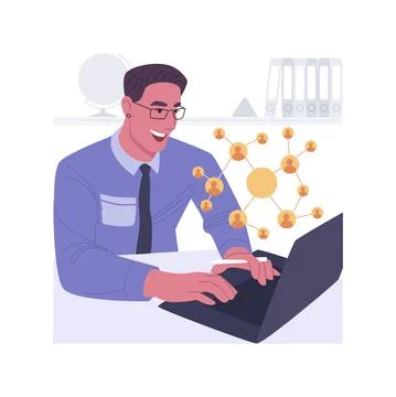 Customer profiling isolated cartoon vector illustrations. Stock Illustration