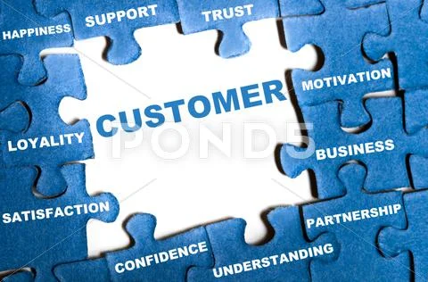 Customer puzzle Stock Illustration