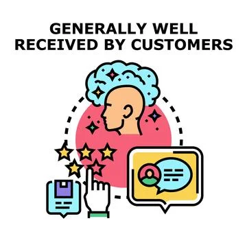 Customer quality perception and product review feedback Stock Illustration