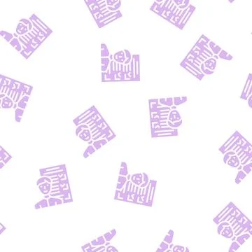 Customer questionnaire kyc glyph vector seamless pattern 스톡 일러스트