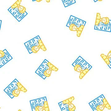 Customer questionnaire kyc vector seamless pattern 库存插图