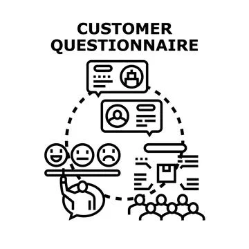 Customer questionnaire vector feedback and survey concept Stock Illustration