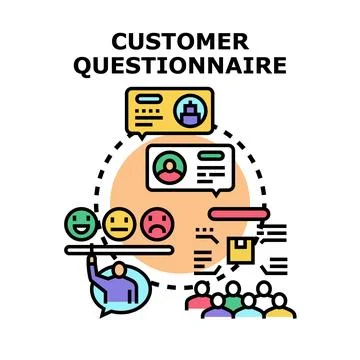Customer questionnaire vector feedback and survey concept Stock Illustration