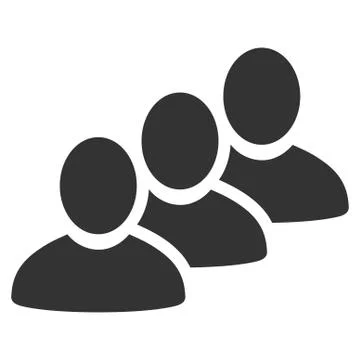 Customer Queue Flat Icon Stock Illustration