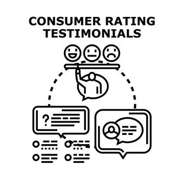 Customer rating testimonials feedback vector concept Stock Illustration