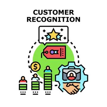 Customer recognition loyalty program concept vector Stock Illustration