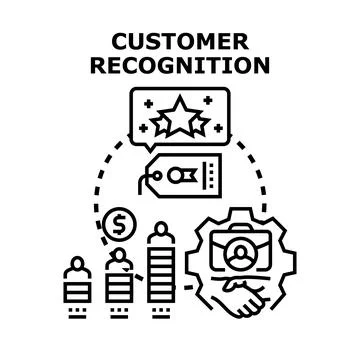 Customer recognition loyalty program concept vector Stock Illustration