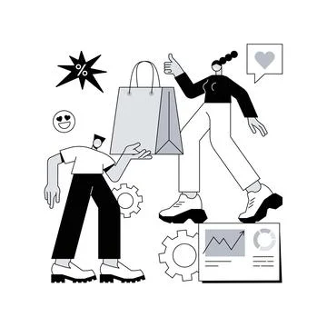 Customer relationship management abstract concept vector illustration. Stock Illustration