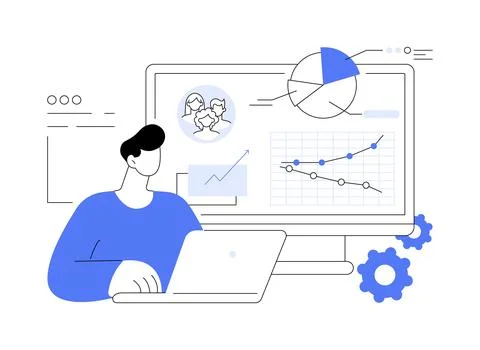 Customer relationship management abstract concept vector illustration. Stock Illustration
