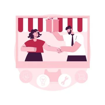 Customer relationship management abstract concept vector illustration. Stock Illustration