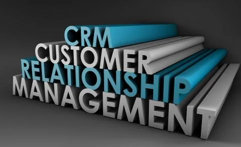 Customer relationship management crm Illustrazione stock